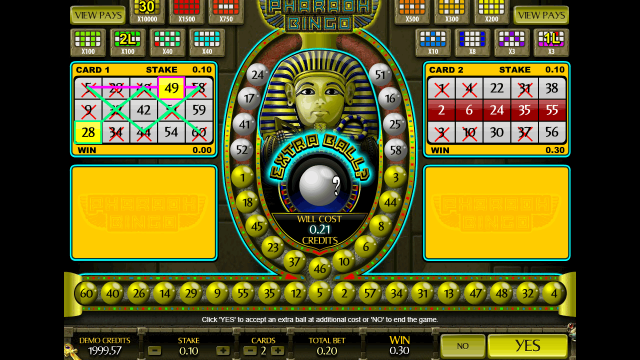 Популярный автомат Pharaoh Bingo