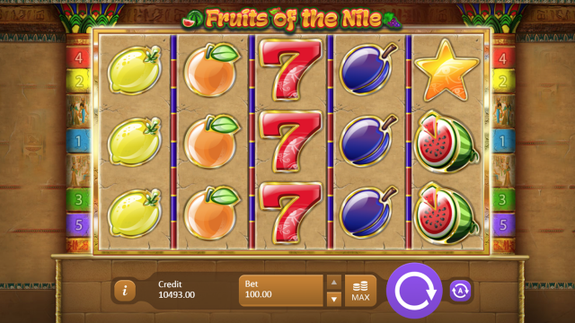 Популярный автомат Fruits Of The Nile