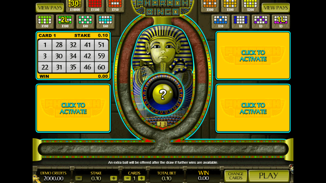 Онлайн аппарат Pharaoh Bingo