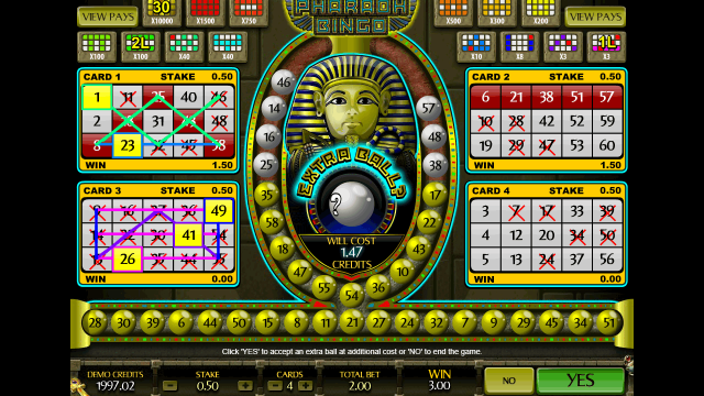Игровой автомат Pharaoh Bingo