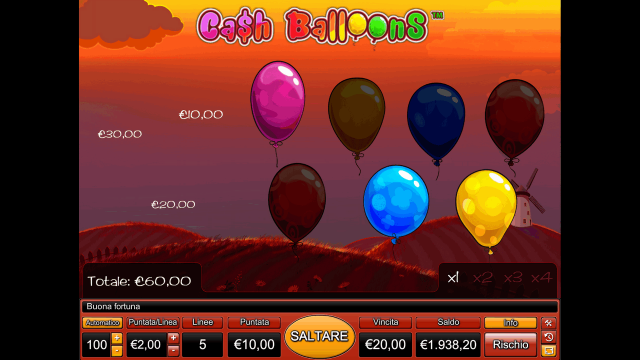 Игровой слот Cash Balloons