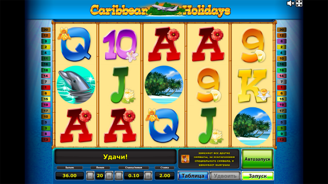 Популярный автомат Caribbean Holidays